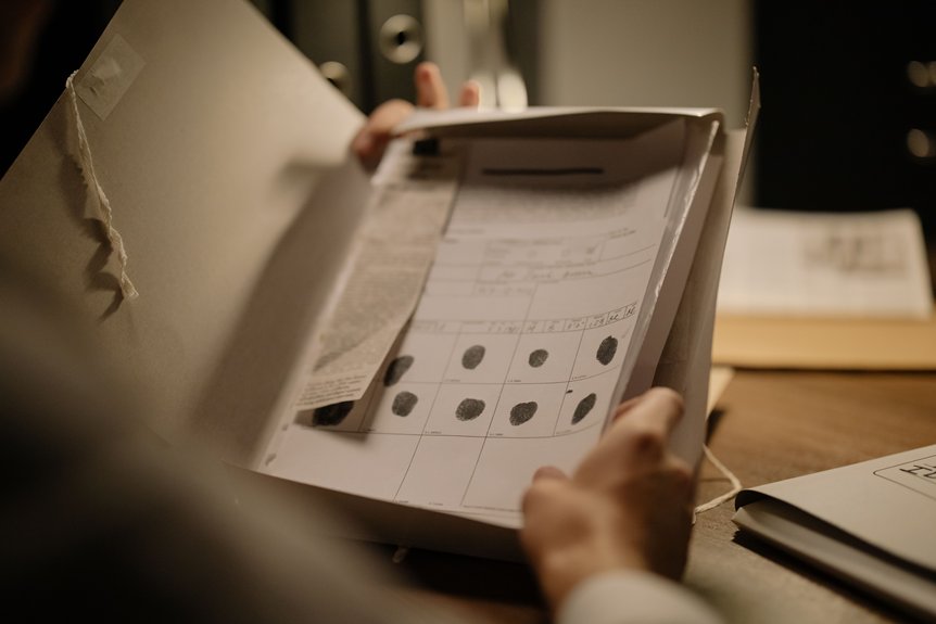registry investigation records identified by numbers